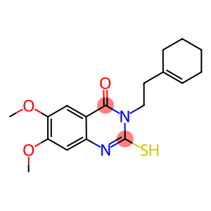 3-(2-CYCLOHEX-1-EN-1-YLETHYL)-2-MERCAPTO-6,7-DIMETHOXYQUINAZOLIN-4(3H)-ONE