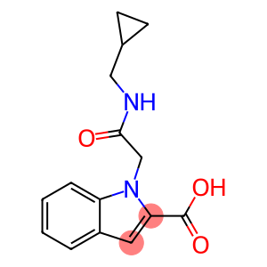 1-{[(cyclopropylmethyl)carbamoyl]methyl}-1H-indole-2-carboxylic acid