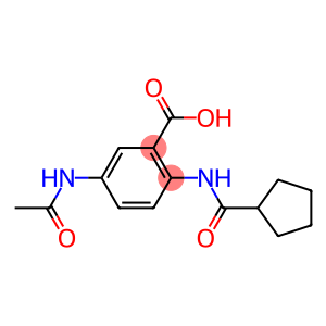 2-cyclopentaneamido-5-acetamidobenzoic acid