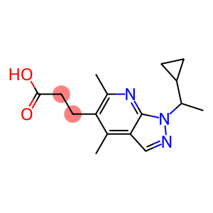 3-[1-(1-cyclopropylethyl)-4,6-dimethyl-1H-pyrazolo[3,4-b]pyridin-5-yl]propanoic acid