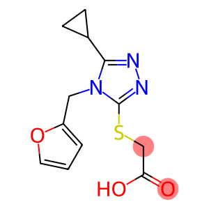 2-{[5-cyclopropyl-4-(furan-2-ylmethyl)-4H-1,2,4-triazol-3-yl]sulfanyl}acetic acid