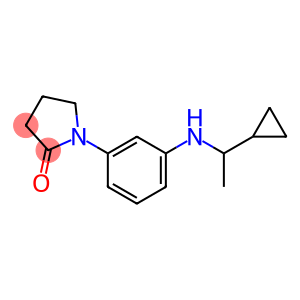 1-{3-[(1-cyclopropylethyl)amino]phenyl}pyrrolidin-2-one