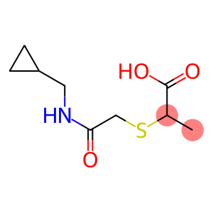 2-({2-[(cyclopropylmethyl)amino]-2-oxoethyl}thio)propanoic acid