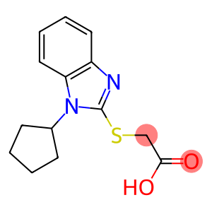 2-[(1-cyclopentyl-1H-1,3-benzodiazol-2-yl)sulfanyl]acetic acid