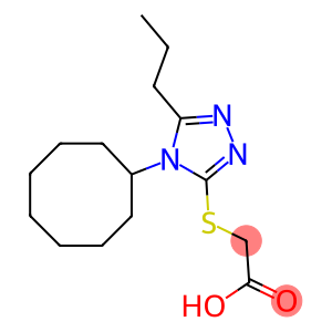 2-[(4-cyclooctyl-5-propyl-4H-1,2,4-triazol-3-yl)sulfanyl]acetic acid