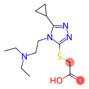 2-({5-cyclopropyl-4-[2-(diethylamino)ethyl]-4H-1,2,4-triazol-3-yl}sulfanyl)acetic acid