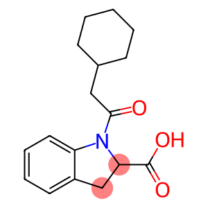 1-(2-cyclohexylacetyl)-2,3-dihydro-1H-indole-2-carboxylic acid