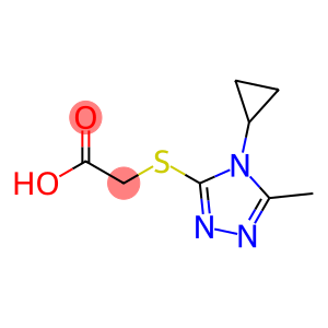 2-[(4-cyclopropyl-5-methyl-4H-1,2,4-triazol-3-yl)sulfanyl]acetic acid