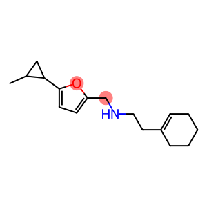 [2-(cyclohex-1-en-1-yl)ethyl]({[5-(2-methylcyclopropyl)furan-2-yl]methyl})amine