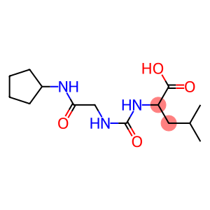 2-({[(cyclopentylcarbamoyl)methyl]carbamoyl}amino)-4-methylpentanoic acid