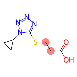 3-[(1-cyclopropyl-1H-tetrazol-5-yl)thio]propanoic acid