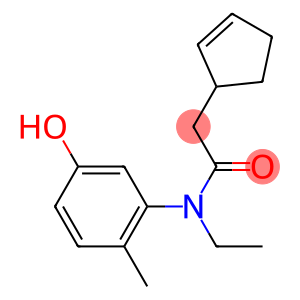 2-(cyclopent-2-en-1-yl)-N-ethyl-N-(5-hydroxy-2-methylphenyl)acetamide