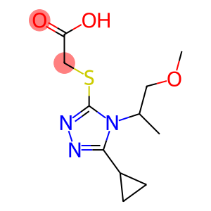 2-{[5-cyclopropyl-4-(1-methoxypropan-2-yl)-4H-1,2,4-triazol-3-yl]sulfanyl}acetic acid