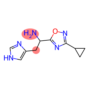 1-(3-cyclopropyl-1,2,4-oxadiazol-5-yl)-2-(1H-imidazol-4-yl)ethan-1-amine