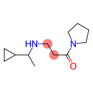 3-[(1-cyclopropylethyl)amino]-1-(pyrrolidin-1-yl)propan-1-one