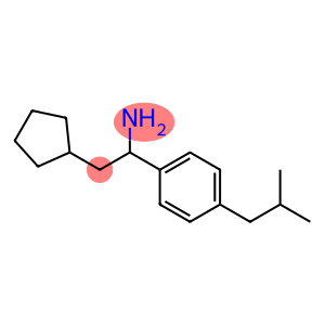 2-cyclopentyl-1-[4-(2-methylpropyl)phenyl]ethan-1-amine