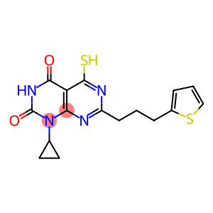 1-cyclopropyl-5-mercapto-7-(3-thien-2-ylpropyl)pyrimido[4,5-d]pyrimidine-2,4(1H,3H)-dione