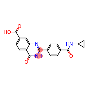 2-[4-(cyclopropylcarbamoyl)phenyl]-4-oxo-3,4-dihydroquinazoline-7-carboxylic acid