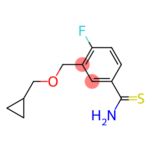 3-[(cyclopropylmethoxy)methyl]-4-fluorobenzene-1-carbothioamide