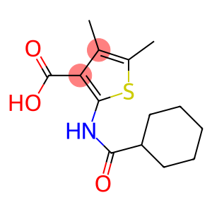 2-[(cyclohexylcarbonyl)amino]-4,5-dimethylthiophene-3-carboxylic acid