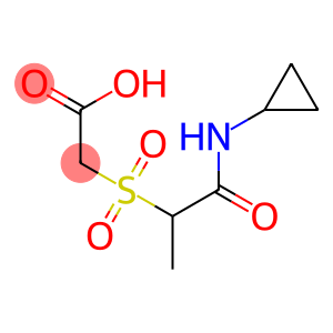 2-{[1-(cyclopropylcarbamoyl)ethane]sulfonyl}acetic acid