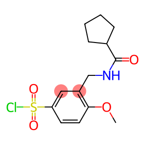 3-[(cyclopentylformamido)methyl]-4-methoxybenzene-1-sulfonyl chloride