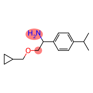 2-(cyclopropylmethoxy)-1-[4-(propan-2-yl)phenyl]ethan-1-amine