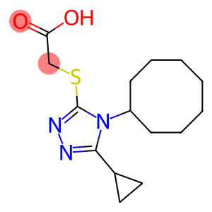 2-[(4-cyclooctyl-5-cyclopropyl-4H-1,2,4-triazol-3-yl)sulfanyl]acetic acid