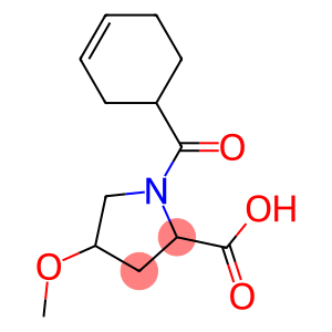 1-(cyclohex-3-en-1-ylcarbonyl)-4-methoxypyrrolidine-2-carboxylic acid