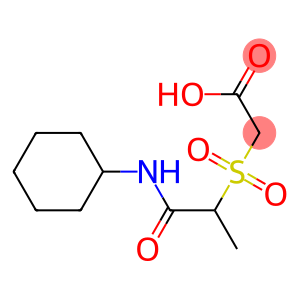 2-{[1-(cyclohexylcarbamoyl)ethane]sulfonyl}acetic acid