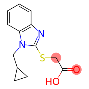 2-{[1-(cyclopropylmethyl)-1H-1,3-benzodiazol-2-yl]sulfanyl}acetic acid