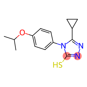 5-cyclopropyl-4-[4-(propan-2-yloxy)phenyl]-4H-1,2,4-triazole-3-thiol