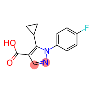 5-cyclopropyl-1-(4-fluorophenyl)-1H-pyrazole-4-carboxylic acid