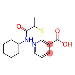 2-{[1-(cyclohexylcarbamoyl)ethyl]sulfanyl}pyridine-3-carboxylic acid