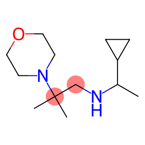 (1-cyclopropylethyl)[2-methyl-2-(morpholin-4-yl)propyl]amine