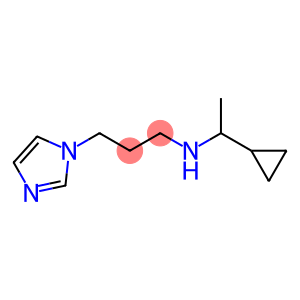 (1-cyclopropylethyl)[3-(1H-imidazol-1-yl)propyl]amine