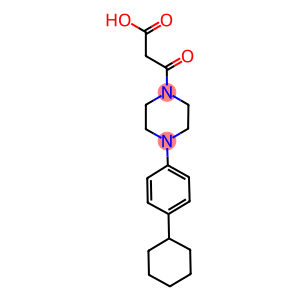 3-[4-(4-CYCLOHEXYLPHENYL)PIPERAZIN-1-YL]-3-OXOPROPANOIC ACID