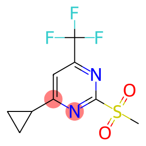 4-CYCLOPROPYL-6-TRIFLUOROMETHYL-2-METHYLSULFONYLPYRIMIDINE