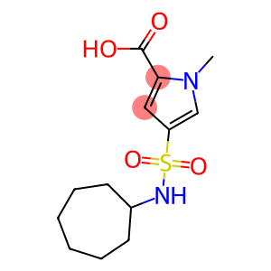 4-[(cycloheptylamino)sulfonyl]-1-methyl-1H-pyrrole-2-carboxylic acid