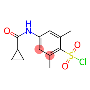 4-[(cyclopropylcarbonyl)amino]-2,6-dimethylbenzenesulfonyl chloride