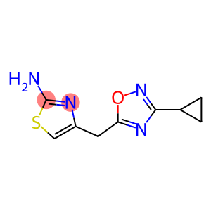 4-[(3-cyclopropyl-1,2,4-oxadiazol-5-yl)methyl]-1,3-thiazol-2-amine