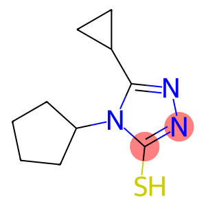 4-cyclopentyl-5-cyclopropyl-4H-1,2,4-triazole-3-thiol