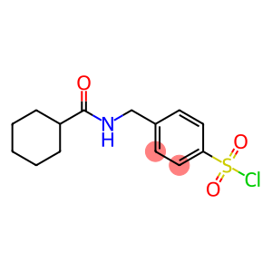 4-{[(cyclohexylcarbonyl)amino]methyl}benzenesulfonyl chloride