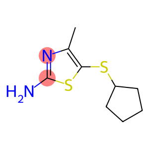 5-(cyclopentylthio)-4-methyl-1,3-thiazol-2-amine