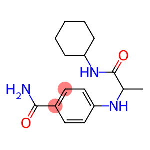 4-{[1-(cyclohexylcarbamoyl)ethyl]amino}benzamide