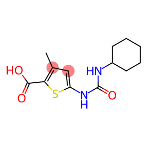 5-{[(cyclohexylamino)carbonyl]amino}-3-methylthiophene-2-carboxylic acid