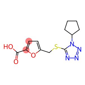 5-{[(1-cyclopentyl-1H-tetrazol-5-yl)thio]methyl}-2-furoic acid