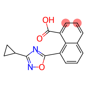 8-(3-cyclopropyl-1,2,4-oxadiazol-5-yl)naphthalene-1-carboxylic acid