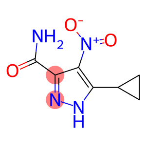 5-cyclopropyl-4-nitro-1H-pyrazole-3-carboxamide