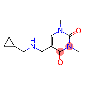 5-{[(cyclopropylmethyl)amino]methyl}-1,3-dimethyl-1,2,3,4-tetrahydropyrimidine-2,4-dione